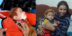 Cảm động giây phút cứu sống bé trai nhập cư 18 tháng tuổi