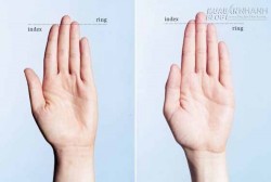 Nhìn ngón tay giữa đoán ngay bản chất con người