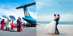 Gia thế của cặp đôi thuê máy bay rước dâu trong ngày cưới