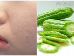 Mặt nạ mướp đắng trị mụn ẩn hiệu quả