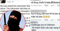 Bình luận phản cảm của dân mạng Việt Nam trên FB tự nhận là khủng bố