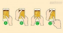 Cách cầm điện thoại nói lên điều gì về tính cách của bạn ?