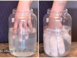 Kỳ lạ bàn tay lập tức hóa đá siêu dị khi được nhúng vào thứ nước này