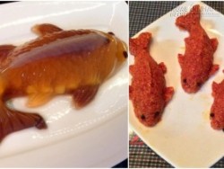 Mâm cỗ cá chép hóa rồng cúng ông Công ông Táo gây sốt