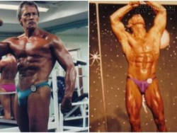 Bất ngờ với cơ bắp cuồn cuộn của cụ ông 71 tuổi
