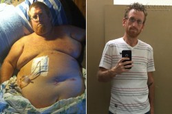 Người đàn ông giảm 130 kg vì không muốn thành bia mộ để vợ con tới thăm