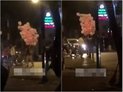 Người đàn ông thả bóng lên trời và hành động xấu xí của giới trẻ