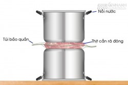 Cách rã đông siêu nhanh trong 3 phút mà không cần lò vi sóng