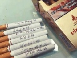 Ông bố nào có thể can đảm đốt thuốc sau khi đọc những dòng nhắn gửi này của con trên từng điếu thuốc?