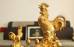 Tượng gà trống có mang may mắn cho gia chủ trong năm Đinh Dậu 2017?
