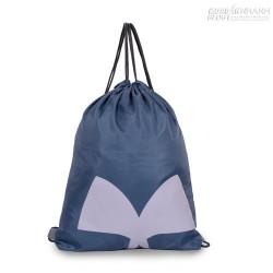 Túi rút vải hình nơ màu xanh biển