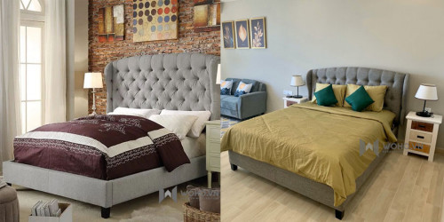 Giường ngủ bọc nệm đầu giường đẹp tại hcm