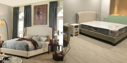 Giường ngủ bọc nệm cổ điển hcm