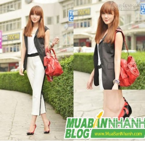 áo vest cộc tay cho bạn gái tiện dụng mix đồ