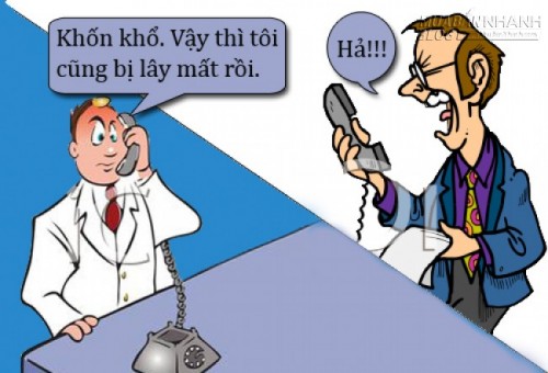 T&ocirc;i cũng bị l&acirc;y bệnh rồi