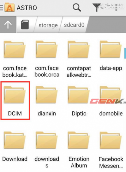 Tại sao ảnh của camera lu&ocirc;n nằm trong thư mục DCIM?