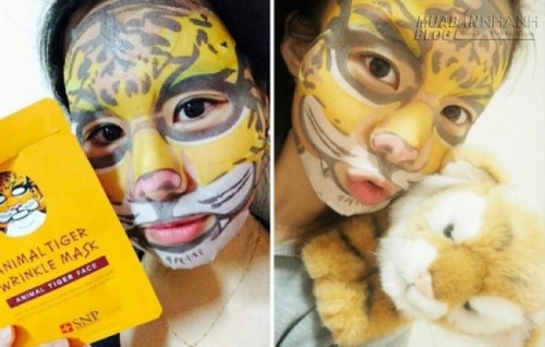 Chị em sốt với mặt nạ dưỡng da hình thú ngộ nghĩnh