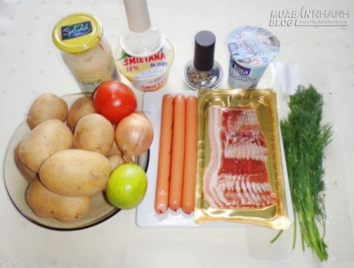 Salad khoai t&acirc;y tươi ngon, hấp dẫn