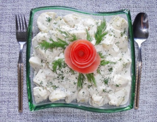 Salad khoai t&acirc;y tươi ngon, hấp dẫn