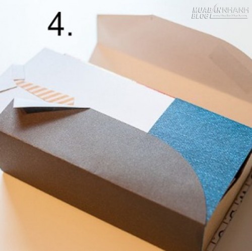 5 bước đơn giản trang tr&iacute; hộp qu&agrave; dễ thương tặng bố