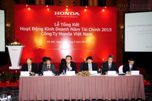 Honda bội thu trong năm t&agrave;i ch&iacute;nh 2015