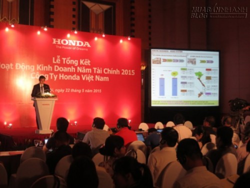 Honda bội thu trong năm t&agrave;i ch&iacute;nh 2015