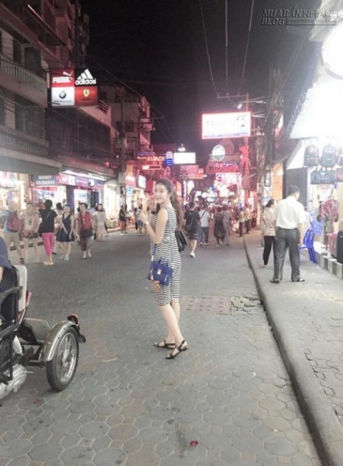 Huyền My tung tăng ở Thái Lan cùng gia đình