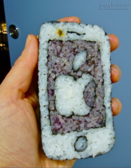 Sáng tạo nghệ thuật độc đáo trên miếng sushi