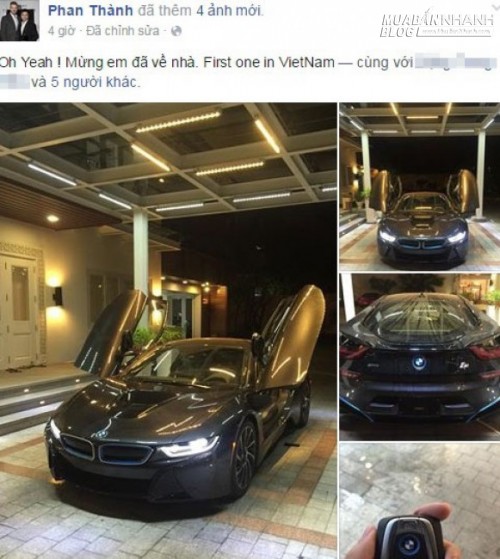 Chồng sắp cưới của Midu tậu chiếc BMW i8 đầu tiên tại Việt Nam