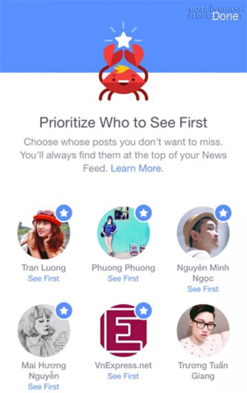 Người dùng Facebook có thể ưu tiên bạn bè trên News Feed