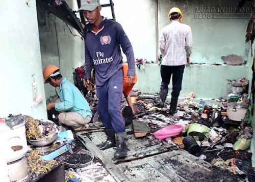 Sài Gòn: Cháy 8 phòng trọ, nhiều tài sản bị thiêu rụi