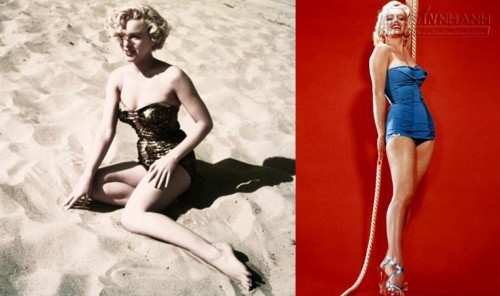 Những bộ bikini khoe trọn đường cong chết người của Marilyn Monroe