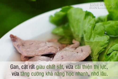 Thực phẩm sáng mắt, tăng trí thông minh cho mùa tựu trường