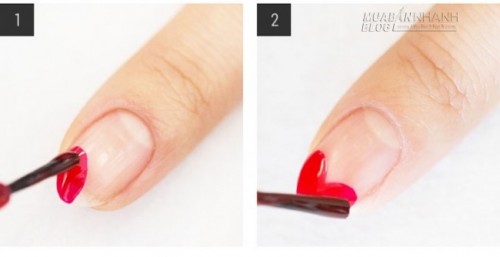 2 cách vẽ móng tay hình trái tim đơn giản trong vài phút