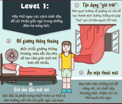 16 Tuyệt chiêu sở hữu giấc ngủ ngon mà không cần điều hòa