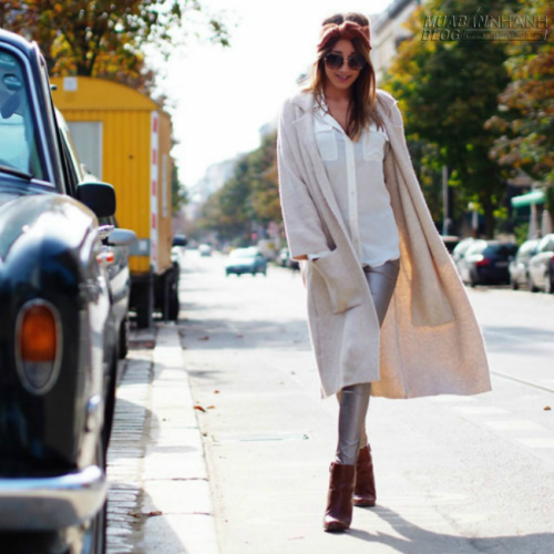 Diện áo cardigan dịu dàng cho ngày thu