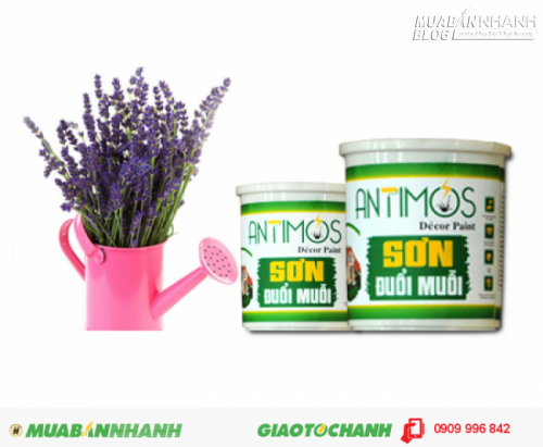 Sơn màu đuổi gián Antimos | Quy cách: 1000ml | Giá: 250.000đ | Mô tả: Các đồ nội thất vật dụng như bàn ghế, tử quần áo, các đồ mĩ nghệ... đều có thể sử dụng sơn Antimos mà không sợ bị ảnh hưởng đến chất lượng sau khi sơn. Antimos là sơn trong có bề mặt bán mờ, Khi mới được sơn, bề mặt sơn có màu xanh dương và sẽ dần dần trả lại màu sắc vốn có của tường nhà bạn., 5