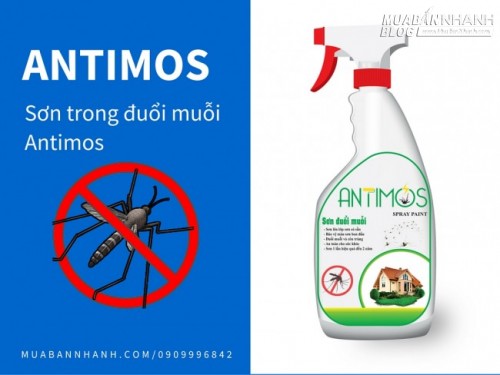 Sơn trong đuổi muỗi Antimos | Quy c&aacute;ch: 600ml | Gi&aacute;: 200.000đ | M&ocirc; tả: Sơn Antimos l&agrave; loại sơn đuổi muỗi v&agrave; c&aacute;c loại c&ocirc;n tr&ugrave;ng được sử đụng để sơn l&ecirc;n bề mặt sơn c&oacute; sẵn n&ecirc;n c&ocirc;ng việc sơn tương đối đơn giản v&agrave; kh&ocirc;ng mất nhiều thời gian .Antimos l&agrave; sơn phủ hệ nước, được đ&oacute;ng g&oacute;i ri&ecirc;ng biệt, 1