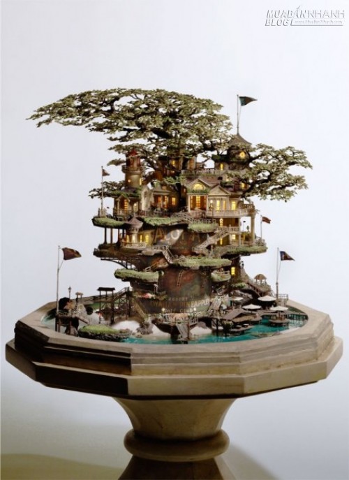 Những lâu đài bonsai tinh xảo