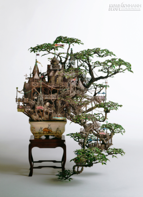 Những lâu đài bonsai tinh xảo