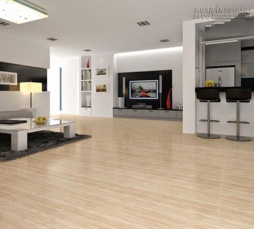 Sàn gỗ công nghiệp thay thế gạch men vân gỗ