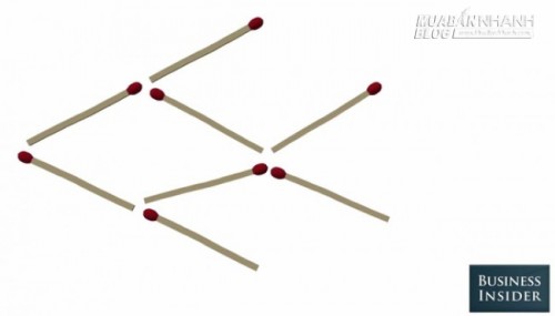 Bộ 5 câu đố di chuyển que diêm chỉ những người có IQ cao mới giải được