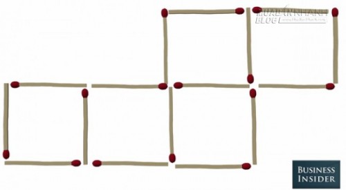 Bộ 5 câu đố di chuyển que diêm chỉ những người có IQ cao mới giải được