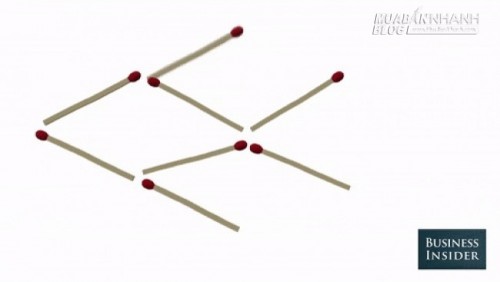 Bộ 5 câu đố di chuyển que diêm chỉ những người có IQ cao mới giải được