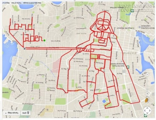 Vẽ tranh bằng... định vị GPS