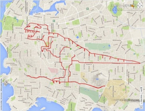 Vẽ tranh bằng... định vị GPS