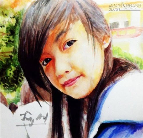 Các cô gái đẹp lung linh qua nét vẽ chì màu của chàng trai 9x