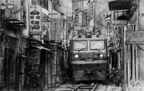 Các cô gái đẹp lung linh qua nét vẽ chì màu của chàng trai 9x