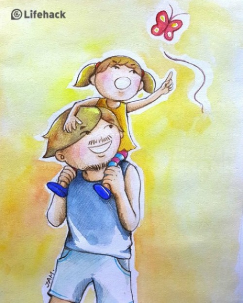 Bố l&agrave; một 'ch&uacute; ngựa' chạy nhanh nhất để đưa con đi bất cứ nơi n&agrave;o con muốn