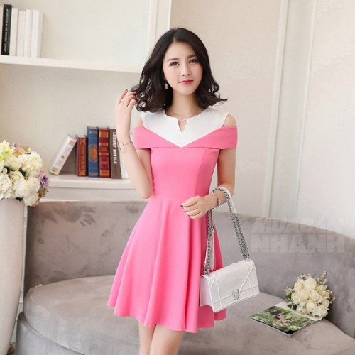 Chỉ với 200 nghìn đồng sắm ngay những mẫu váy xòe màu hồng dễ thương hot nhất hè 2017